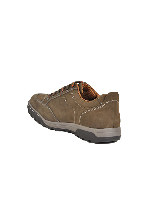 Haki Hakiki Deri Su İtici Erkek Outdoor Ayakkabı 2518 M - Görsel 5