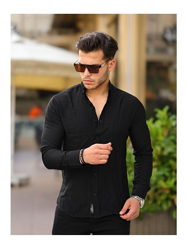 Comstar Cepsiz A Kalite Keten Slim Fit Gömlek