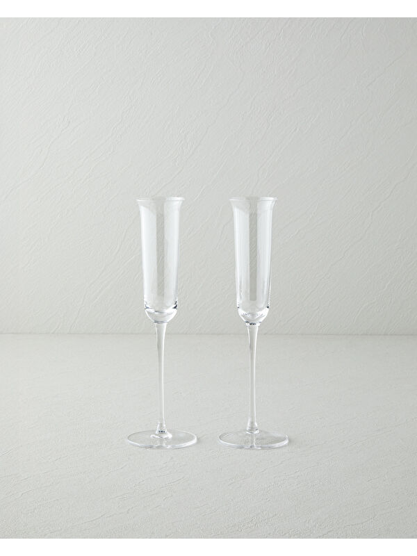 English Home Lustrous Kristal 2’li Kahve Yanı Kadeh 85 ml Şeffaf