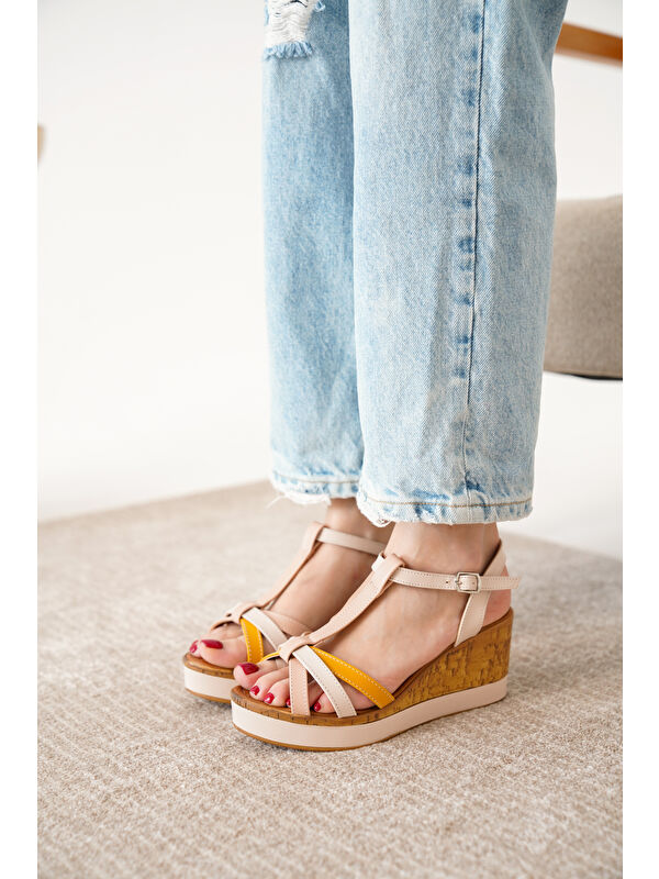 D02001 Günlük Kadın Klasik Dolgu Topuklu Ayakkabı - Görsel 5