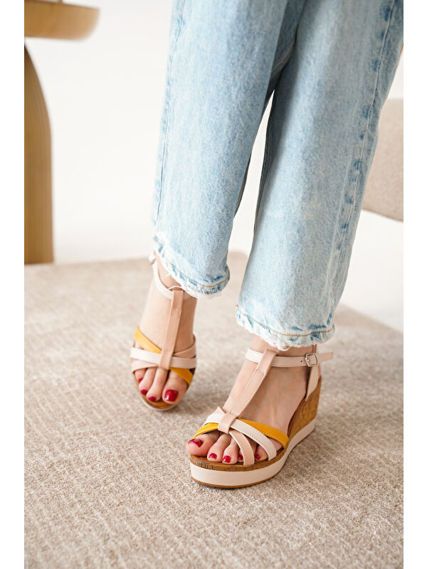 D02001 Günlük Kadın Klasik Dolgu Topuklu Ayakkabı - Görsel 6