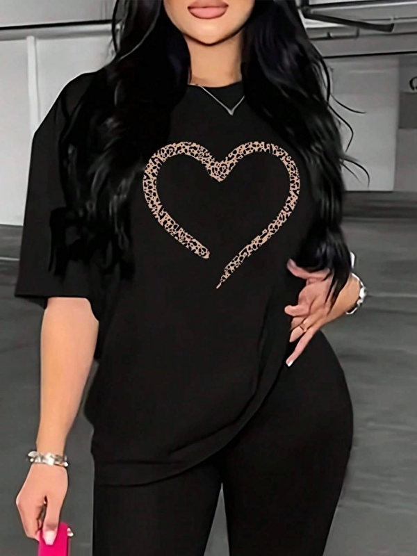 Jane's Baskılı T-shirt - Siyah