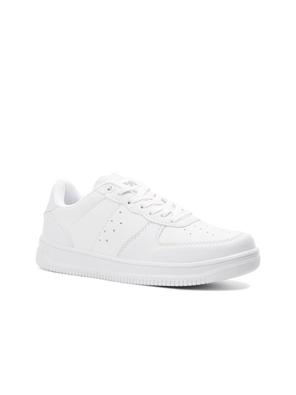 Bern Beyaz Tek Renk Spor Ayakkabı - Görsel 4