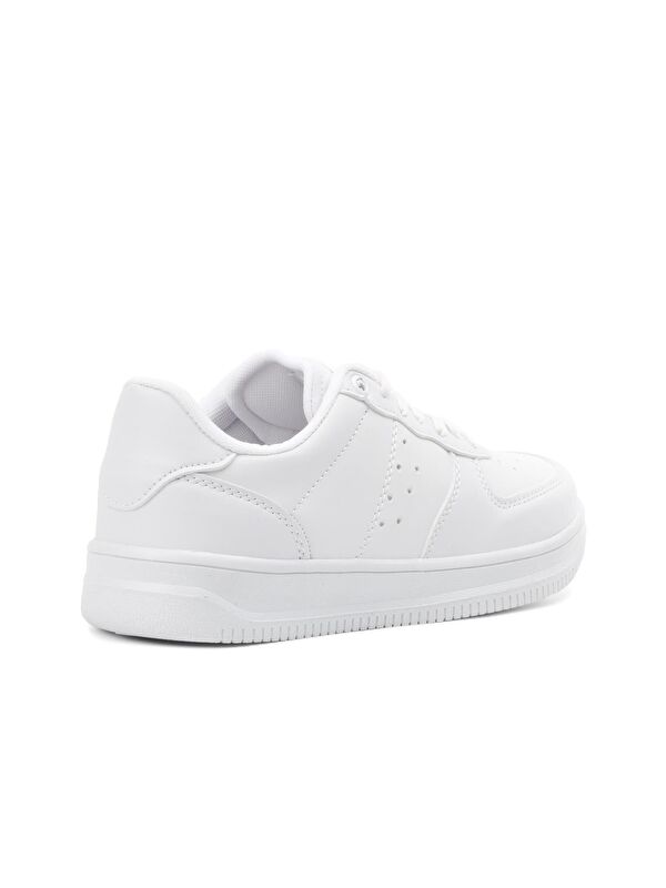 Bern Beyaz Tek Renk Spor Ayakkabı - Görsel 5