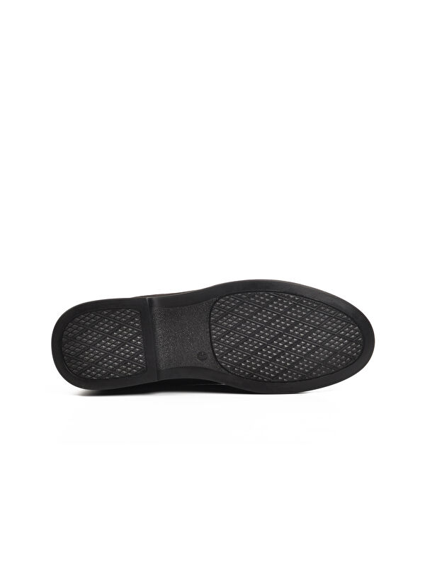 Siyah Nubuk Hakiki Deri Erkek Casual Ayakkabı 126 M - Görsel 6