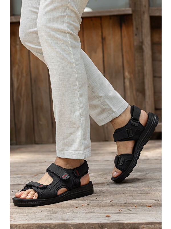 Sandalo Günlük Ortopedik Confort Erkek Sandalet - Görsel 3