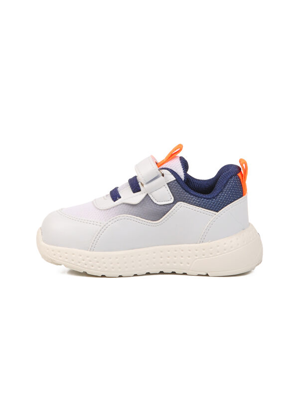 Beyaz Cırtlı Hafifi Unisex Çocuk Spor Ayakkabı 1905 B - Görsel 3