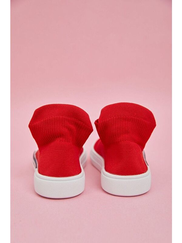 Happy Smile Çorap Ayakkabı Kırmızı - Görsel 5