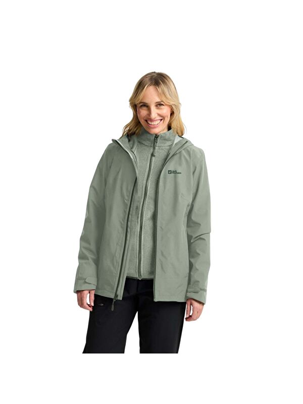 Jack Wolfskin Moonrise 3in1 Kadın Outdoor Ceketi