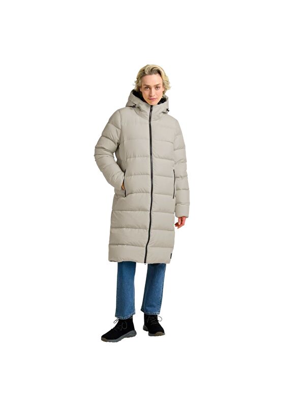 Jack Wolfskin Rotwand 3in1 Kadın Bej Outdoor Ceketi