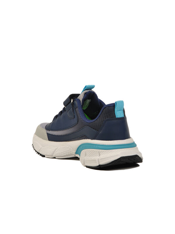 Lacivert Cırtlı Fileli Hafif Erkek Çocuk Spor Ayakkabı 1897 F - Görsel 5