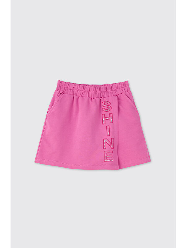 Panço Kız Çocuk Pembe Şort Etek