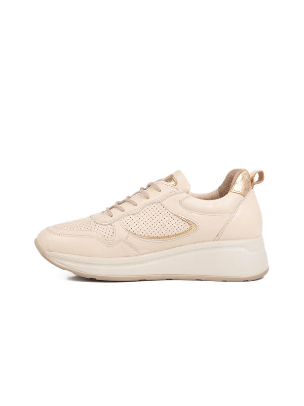 Bej Air Flow Hakiki Deri Kadın Casual Ayakkabı 2216654Y Z - Görsel 3