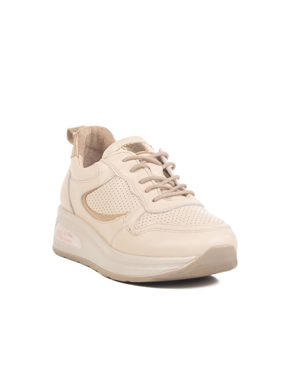 Bej Air Flow Hakiki Deri Kadın Casual Ayakkabı 2216654Y Z - Görsel 4