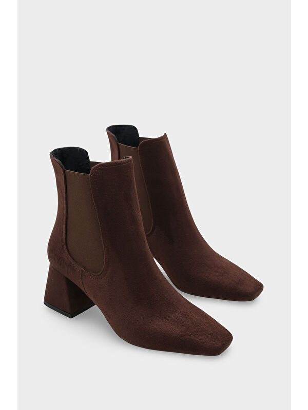 Ronny Sivri Burunlu Yandan Lastikli Kadın Bot - Görsel 3