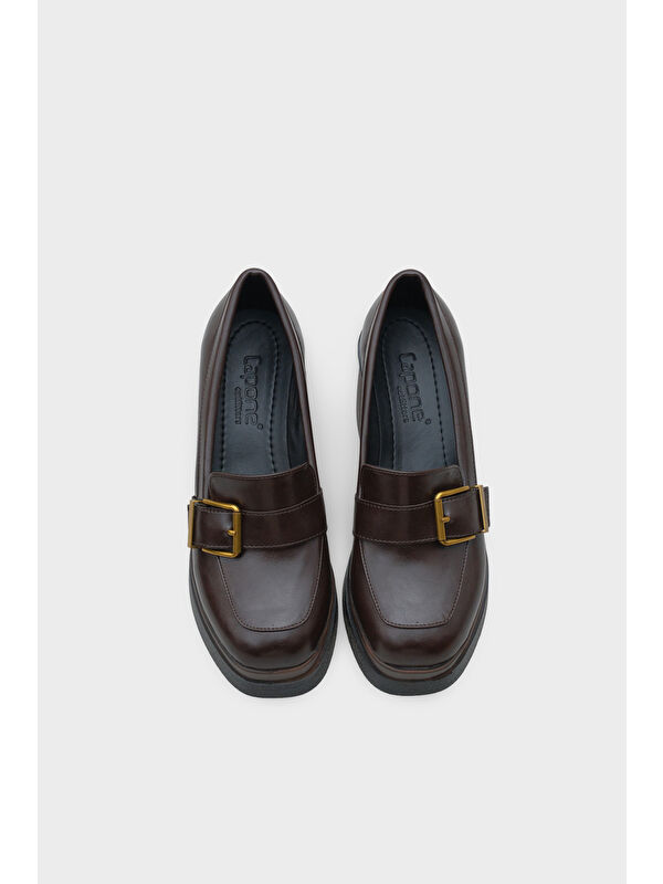 Rowena Yüksek Tabanlı Topuklu Tokalı Loafer Kadın Ayakkabı - Görsel 7