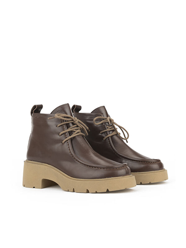 Kadın Hakiki Deri Bot 1531030Z2590 Kahve - Görsel 3