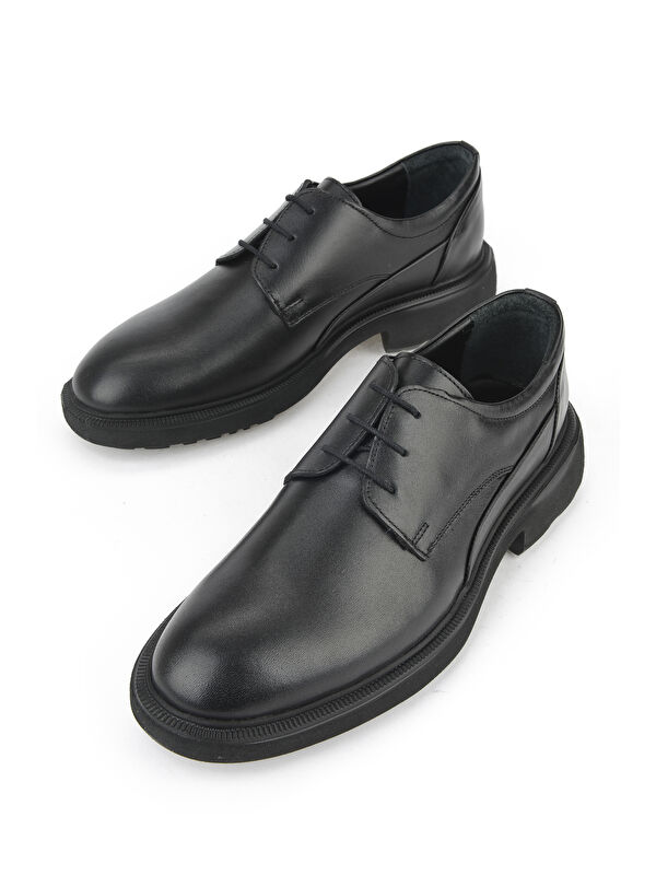 Erkek Hakiki Deri Ayakkabı 1531007Z4204 Siyah - Görsel 6