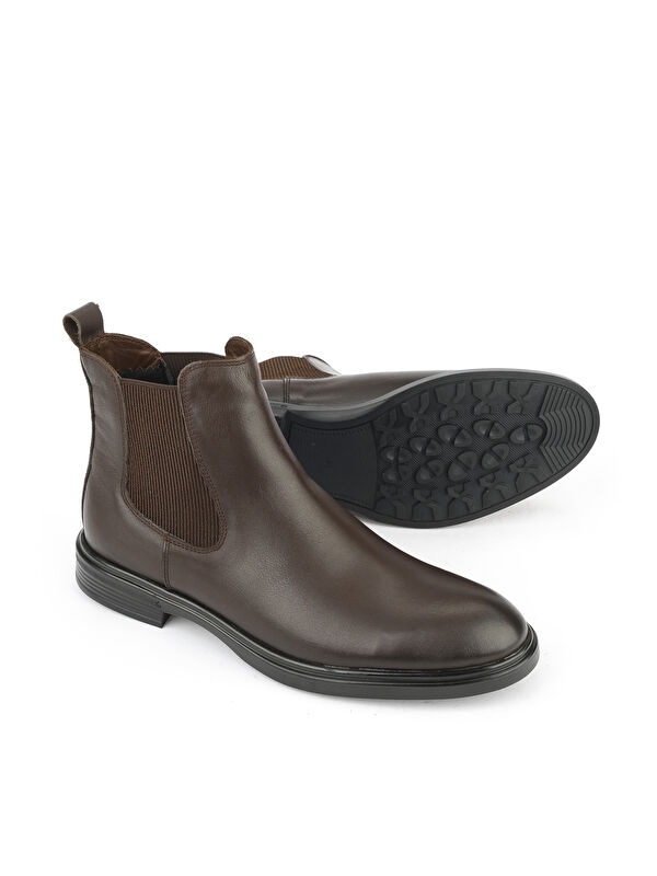 Erkek Hakiki Deri Bot 1531007Z8255 Kahve - Görsel 5