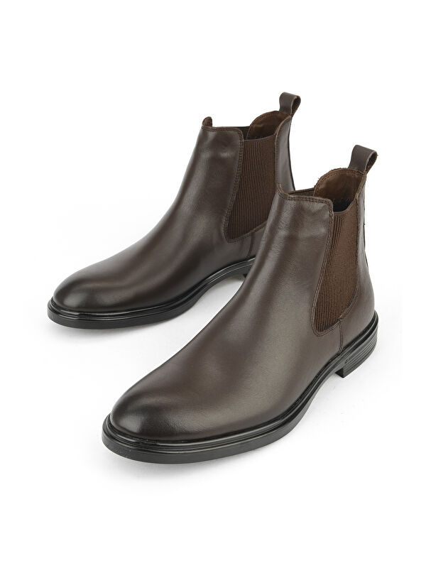 Erkek Hakiki Deri Bot 1531007Z8255 Kahve - Görsel 6