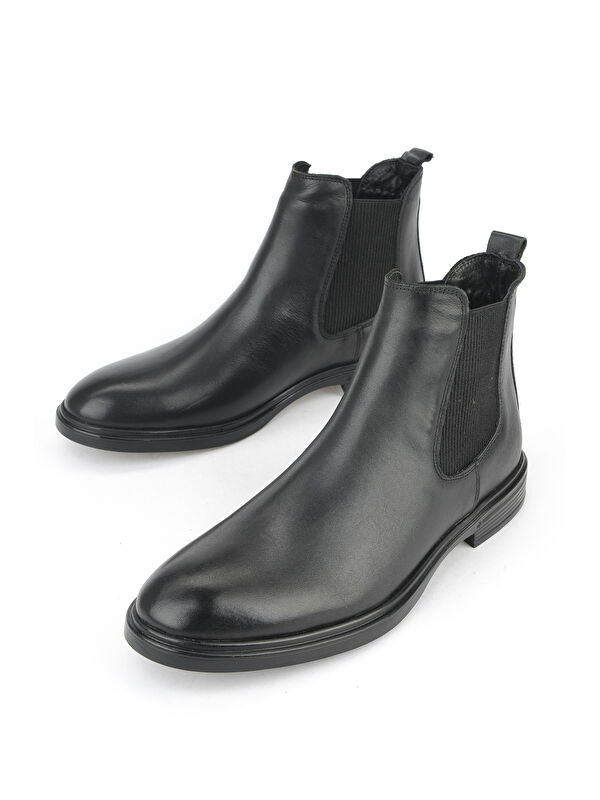 Erkek Hakiki Deri Bot 1531007Z8255 Siyah - Görsel 6