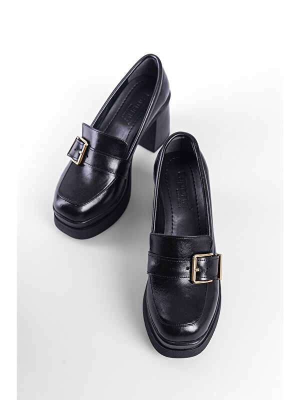 Rowena Yüksek Tabanlı Topuklu Tokalı Loafer Kadın Ayakkabı - Görsel 6