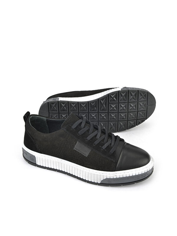 Erkek Hakiki Deri Ayakkabı 1511040ZY2321 Siyah - Görsel 5