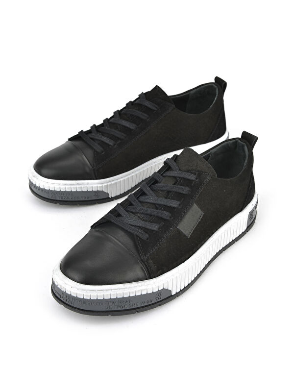 Erkek Hakiki Deri Ayakkabı 1511040ZY2321 Siyah - Görsel 6