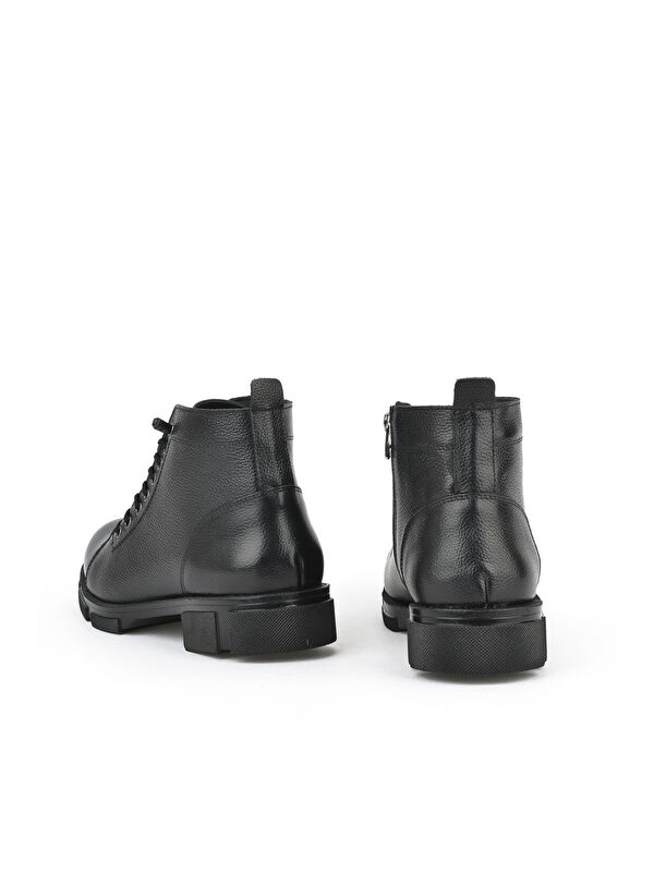 Erkek Hakiki Deri Kürklü Bot 153999Z001 Siyah - Görsel 4