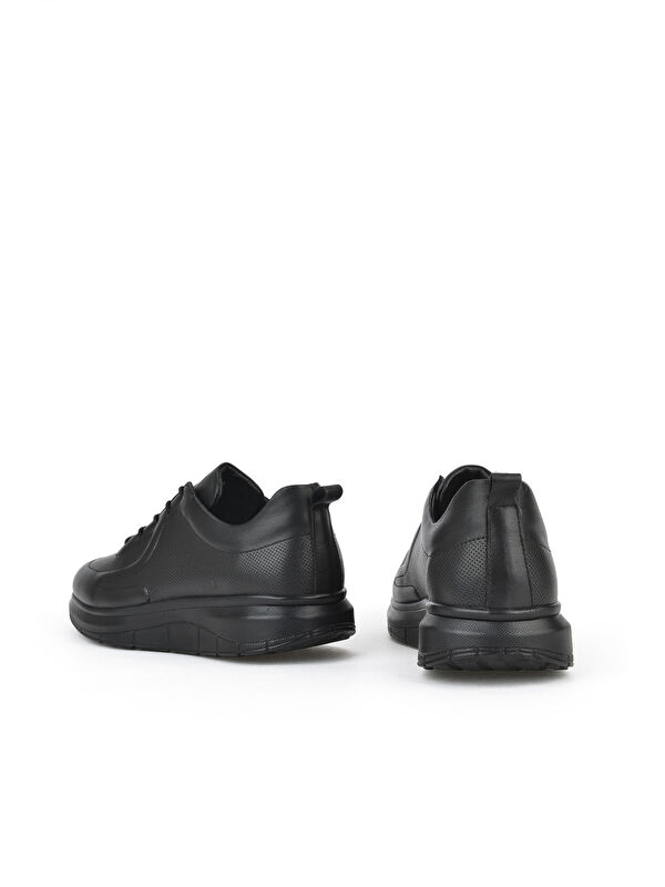 Erkek Hakiki Deri Konfor Ayakkabı 151123Z3659 Siyah - Görsel 4