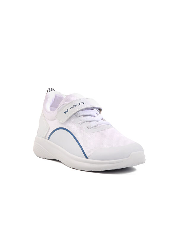 Beyaz Fileli Cırtlı Hafif Unisex Çocuk Spor Ayakkabı Dera 640 F - Görsel 4
