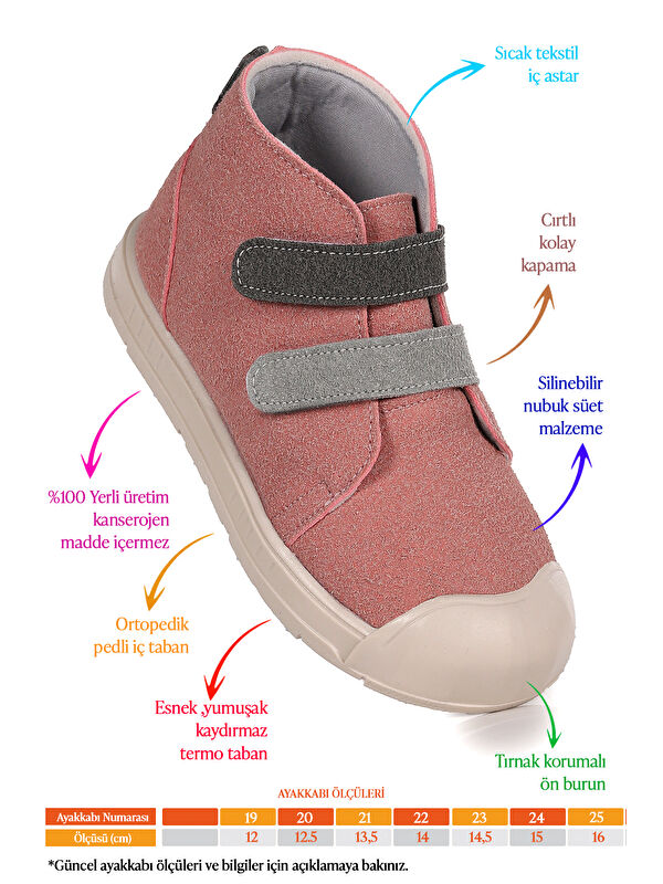 Mufasa İlk Adım Cırtlı Kız Bebek Günlük Bot Ayakkabı - Görsel 3