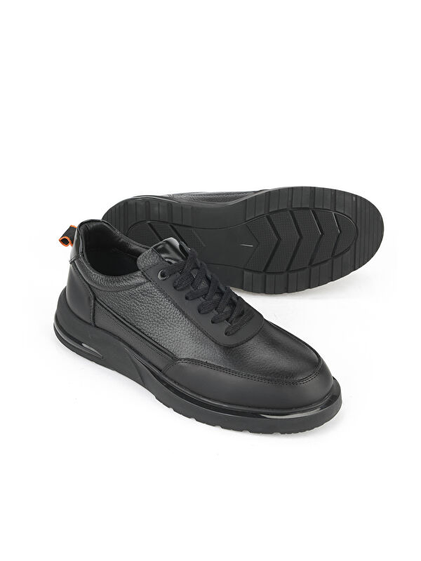 Erkek Hakiki Deri Ayakkabı 1531025Z2048 Siyah - Görsel 5