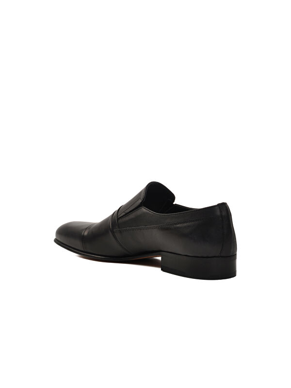 Siyah Hakiki Deri Erkek Klasik Ayakkabı 02537 M - Görsel 5