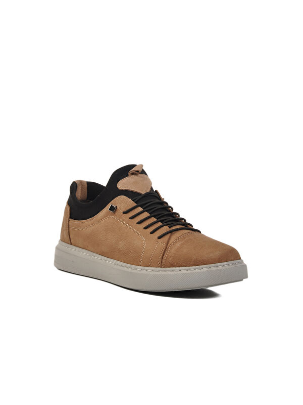 Kum Nubuk Hakiki Deri Erkek Casual Ayakkabı 818 M - Görsel 4