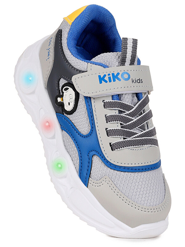 Kiko Kids Pean Işıklı Cırtlı Erkek Çocuk Spor Ayakkabı