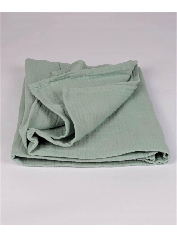 CİGİT Düz Müslin Battaniye 90x100 cm Mint Yeşil