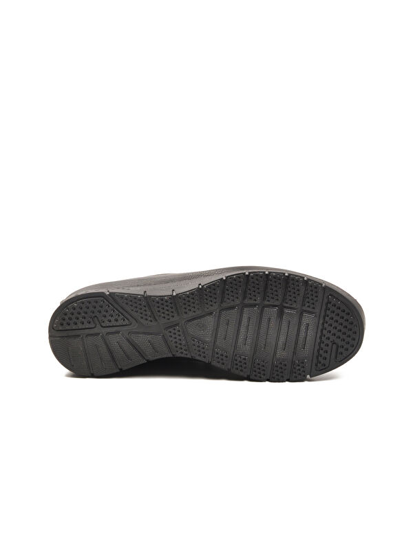 Siyah Lastik Bağcıklı Hafif Esnek Kadın Casual Ayakkabı 034 Z - Görsel 6