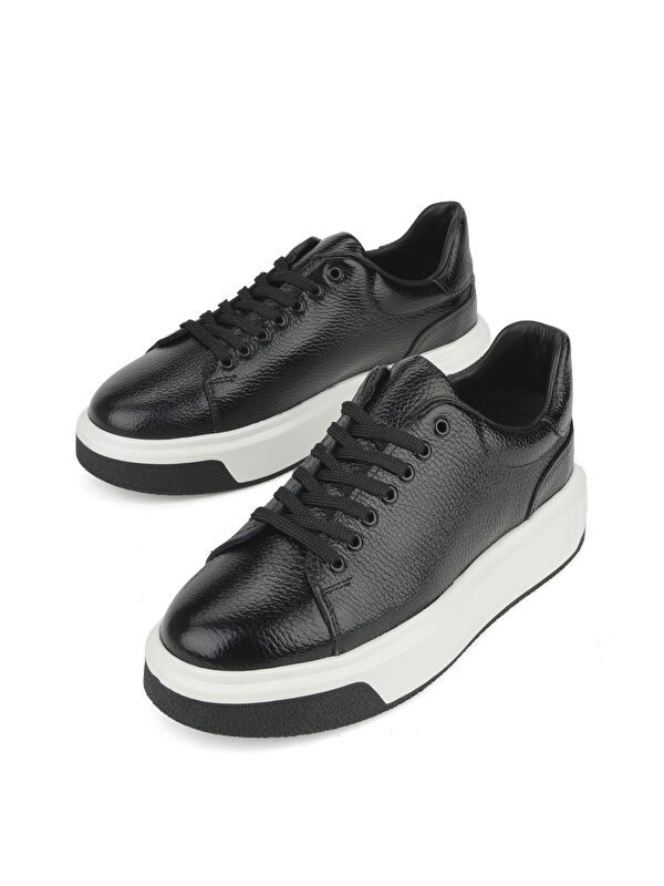 Erkek Hakiki Deri Ayakkabı 1531023Z1002 Siyah - Görsel 6