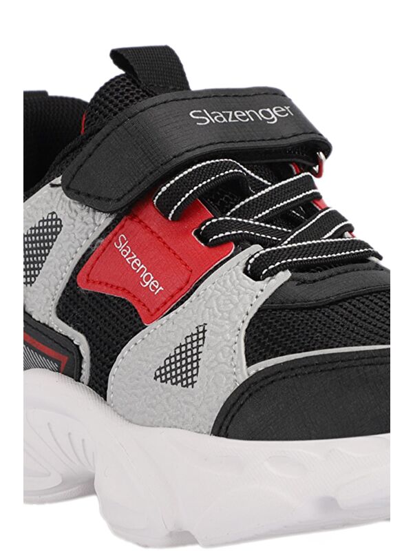 NELSON Unisex Çocuk Sneaker Ayakkabı Siyah / Kırmızı - Görsel 5