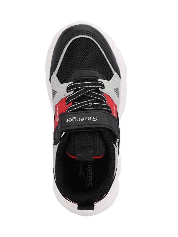 NELSON Unisex Çocuk Sneaker Ayakkabı Siyah / Kırmızı - Görsel 6