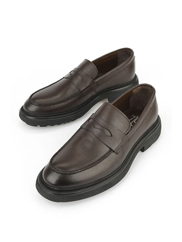 Erkek Hakiki Deri Ayakkabı 1531007Z4206 Kahve - Görsel 6