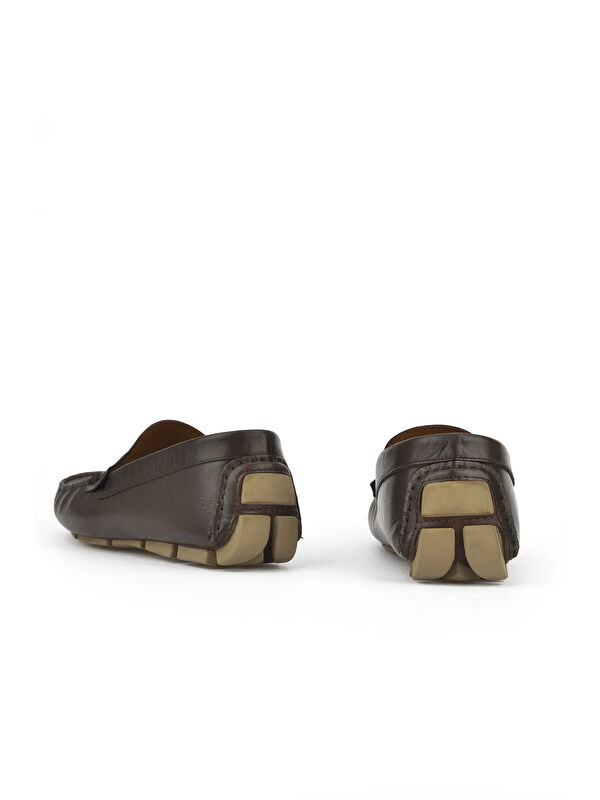 Erkek Hakiki Deri Ayakkabı 151986Z4289 Kahve - Görsel 4