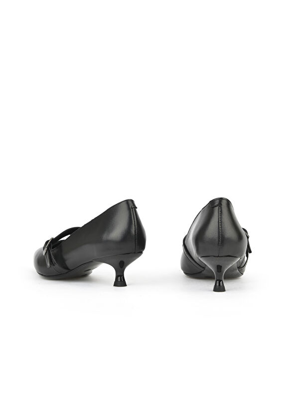 Kadın Hakiki Deri Ayakkabı 1531050Z26104804K Siyah - Görsel 4