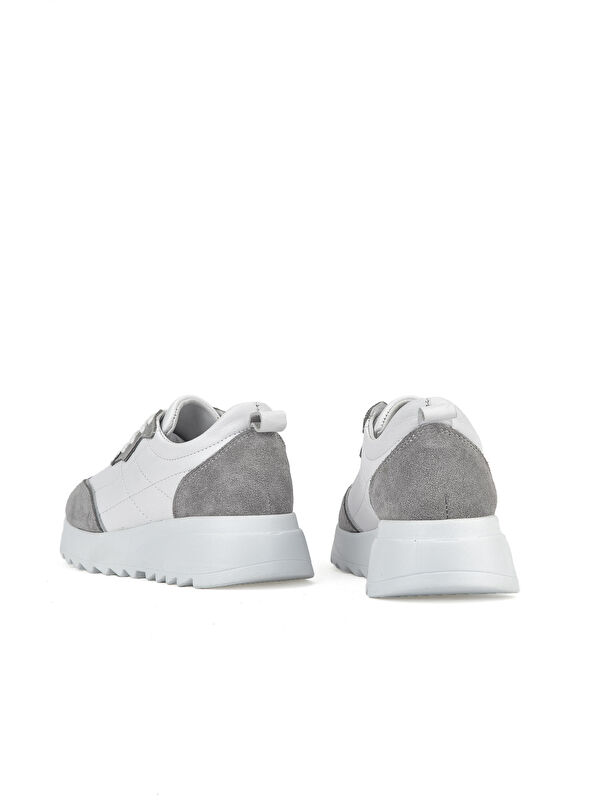 Kadın Hakiki Deri Sneaker 1531050Z26802420PK Beyaz - Görsel 4