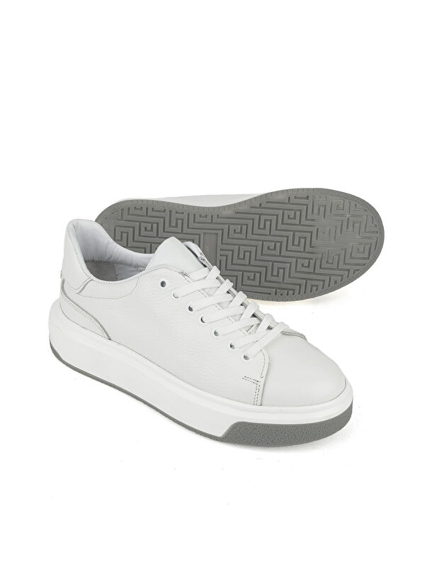 Erkek Hakiki Deri Ayakkabı 1531023Z1002 Beyaz - Görsel 5