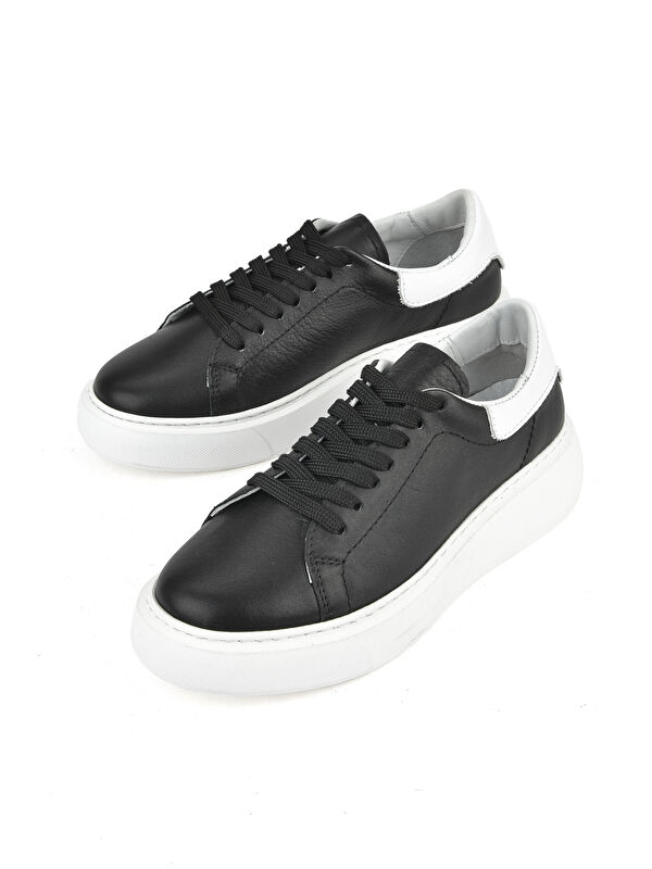 Kadın Hakiki Deri Sneaker 1531050Z26802370K Siyah - Görsel 6