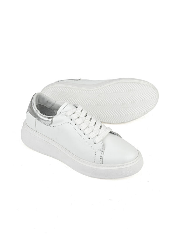 Kadın Hakiki Deri Sneaker 1531050Z26802370K Beyaz - Görsel 5