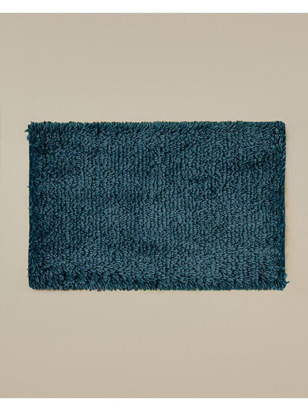 English Home Silky Shine Kaydırmaz Taban Banyo Paspası 50x80 cm Petrol