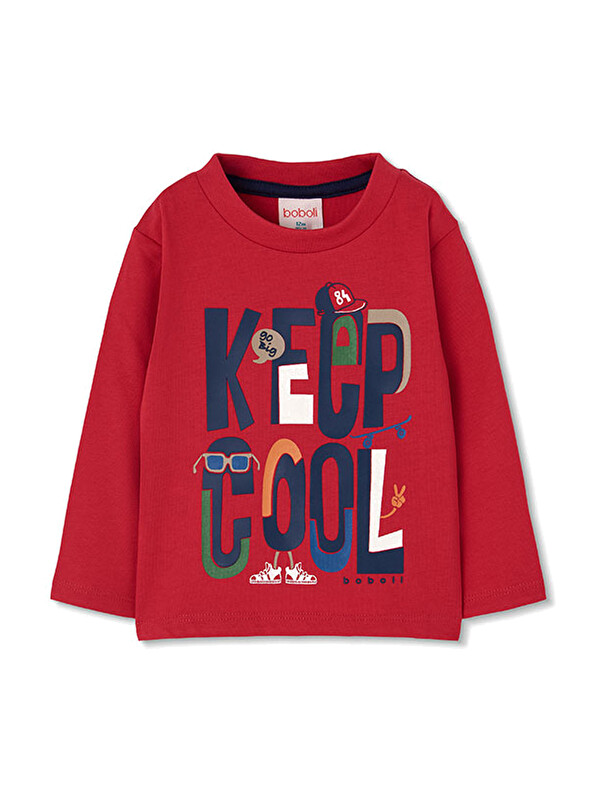 Boboli Cool Desenli Tshirt 2 Yaş-6 Yaş Turuncu